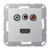 JUNG MA A 1082 AL CENTR PL A500 ALUM AUDIO JACK