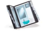 Durable VARIO TABLE 10 Display Panel Desk Stand | 10 Panels | A5 Black