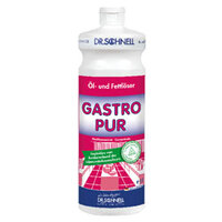 Dr.Schnell Gastro Pur Öl- & Fettlöser 1 Liter Anwendbar in allen Lebensmittel verarbeitenden Betrieben 1 Liter