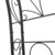 Relaxdays Rosenbogen Blatt mit Verzierung HBT 226 x 144 x 36,5 cm Rankhilfe und Torbogen als Kletterhilfe für Kletterrosen aus Eisen mit 6 Heringen stabiles Rankgitter und Rosenspalier, schwarz