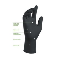 Keypoint N660882 Megaman Eco-Tek Nitrile Gloves Black - Size S