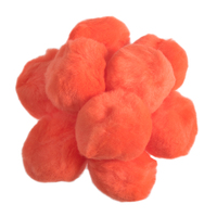 Pom Poms 5cm: Orange: Pack of 25