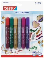 TESA Glitter Deco BrilliaColors 599000000 6x10g 6 Stück