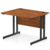 Impulse 1000 x 800mm Straight Desk Walnut Top Black Cantilever Leg I004308