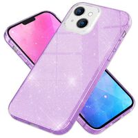 NALIA Rugged Glitter Cover compatible with iPhone 14 Case, Shockproof Shiny Sparkly Hybrid Reinforced Silicone Phonecase, Sturdy Diamond Coverage Bling Mobile Phone Protector Ba...