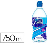 Agua mineral natural font vella botella de 75 cl