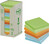 POST-IT Torre notas adhesivas Pack 16 blocs Colores pastel surtidos 76x76mm Reciclado 654-1RTP