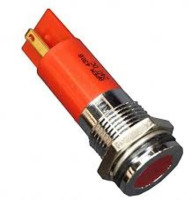 LED-Signalleuchte, 24 V (DC), rot, 10 mcd, Einbau-Ø 19 mm, RM 1.25 mm, LED Anzah