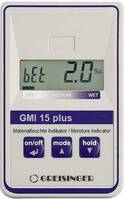 Greisinger GMI15-plus Anyagnedvesség mérő Mérési tartomány (épület nedvességtartalom) 0.0 - 8.0 % Mérési tartomány (fa nedvességtartalom) 0.0 - 100 %