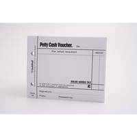 Guildhall Petty Cash Voucher Pad 127x101mm White 100 Pages (Pack 5)