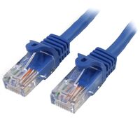 0.5M BLUE CAT5E PATCH CABLE 45PAT50CMBL, 0.5 m, Cat5e, U/UTP (UTP), RJ-45, RJ-45