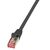 0.25m Cat.6 S/FTP networking cable Black Cat6 S/FTP (S-STP) MF schw. 0,25m