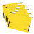 Hängetasche A4 UniReg gelb 5er, Kraftkarton, 230 g/qm