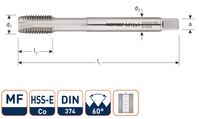 Rotec 335.1610 HSS-E 800 machinetap DL DIN 374B MF16x1,0