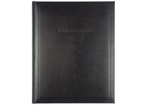 Kangaro Condoleanceboek, 80 Bladzijden, 26 × 21 cm, Zwart