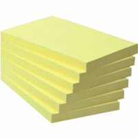 Haftnotizen Recycling 127x76mm gelb VE=6x100 Blatt