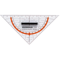 Geometrie-Dreieck 16cm Acryl mit abnehmbaren Griff