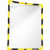 Warn-Infotasche magnetisch für DIN A4 312x225mm VE=25 Stück gelb/schwarz