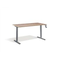 Manual height adjustable desk