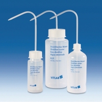 Washbottles with imprint LDPE Imprint text Distilled water