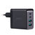 Ładowarka sieciowa GaN 67W 2x USB 2x USB-C + kabel USB-C 1.2m czarny