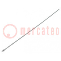 Cable tie; L: 360mm; W: 4.5mm; stainless steel; steel; Ømax: 102mm