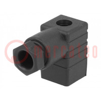 Connector: valve connector; plug; form C; 9.4mm; female; PIN: 3