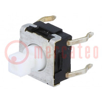 Microswitch TACT; SPST-NO; Pos: 2; 0.05A/24VDC; THT; none; 1.57N