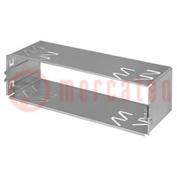Car radio mounting half frame; 1 DIN; zinc; Alpine