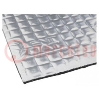Damping mat; extra; aluminium foil,butyl rubber; 375x250x4mm