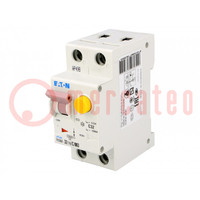 RCBO breaker; Inom: 32A; Ires: 30mA; Poles: 1+N; 230VAC; IP20; PKNM