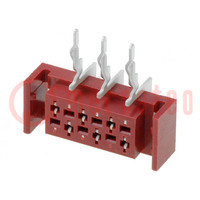 Wire-board; socket; female; PIN: 6; THT; on PCBs; 30V; 1A; -40÷105°C