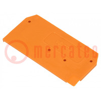 Záró/elválasztó lemez; narancs; 280; 2,5x28x53mm; 280-9