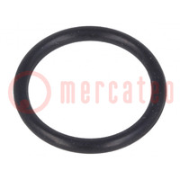 O-ring gasket; NBR rubber; Thk: 1.5mm; Øint: 12mm; M16; black