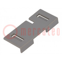 Accessories: contacts locking plate; -40÷85°C; 30V