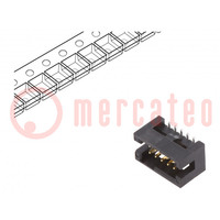 Socket; pin strips; Minitek127®; male; PIN: 10; vertical; 1.27mm
