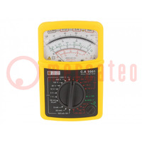 Multimètre analogique; VDC: 100mV,1V,3V,10V,30V,100V,300V,1kV