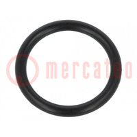 O-ring gasket; NBR rubber; Thk: 2.5mm; Øint: 18mm; black; -30÷100°C
