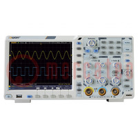 Oscilloscope: digital; Ch: 2; 60MHz; 1Gsps; 40Mpts; LCD TFT 8"; XDS
