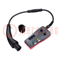 Multiméter: teszt adapter készlet; IP54; fekete-piros; 250/430V