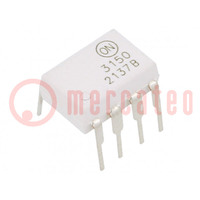 Optocoupler; THT; Ch: 1; OUT: transistor; Uinsul: 5kV; DIP8; 50kV/μs