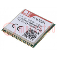 Modulo: LTE; Down: 10Mbps; Up: 5Mbps; SMD; 24x24x5mm