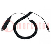 Mains cable; 5A; Plug: plug for car lighter socket; GSP-830; DC