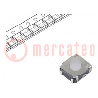 Microswitch TACT; SPST-NO; Pos: 2; 0.05A/32VDC; SMT; none; 2.8N