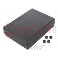 Enclosure: multipurpose; X: 139.5mm; Y: 190mm; Z: 47mm; ABS; black