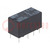 Relay: electromagnetic; DPDT; Ucoil: 24VDC; Icontacts max: 2A; PCB