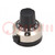 Precise knob; with counting dial; Shaft d: 6.35mm; 25x22x24mm