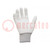 Beschermende handschoenen; ESD; XL; polyamide; wit; <100MΩ