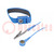 Wristband; ESD; Features: antialergic; blue; 1.8m