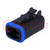 Connector: wire-wire; PX0; female; plug; for cable; PIN: 4; black